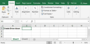 Create a Drop-down List in Excel 2007/10/13/16 | Step by Step - Use of computer