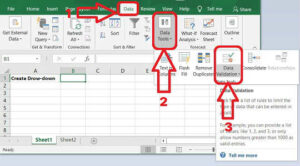 Create a Drop-down List in Excel 2007/10/13/16 | Step by Step - Use of computer