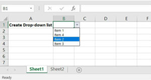 Create a Drop-down List in Excel 2007/10/13/16 | Step by Step - Use of computer