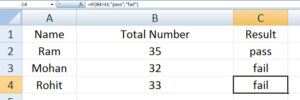 IF Logical Function Excel