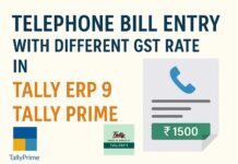 Telephone Bill Entry with Different GST Rate in Tally ERP 9 & Tally Prime Telephone Bill Entry with Different GST Rate in Tally ERP 9 & Tally Prime