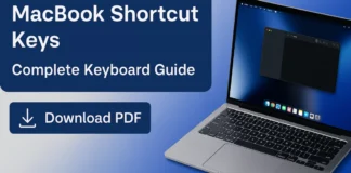 MacBook Shortcut Keys (2025): Complete Guide for Beginners and Advanced Users macbook shortcut keys
